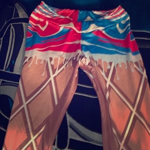 Fun leggings. Never Worn!!!!